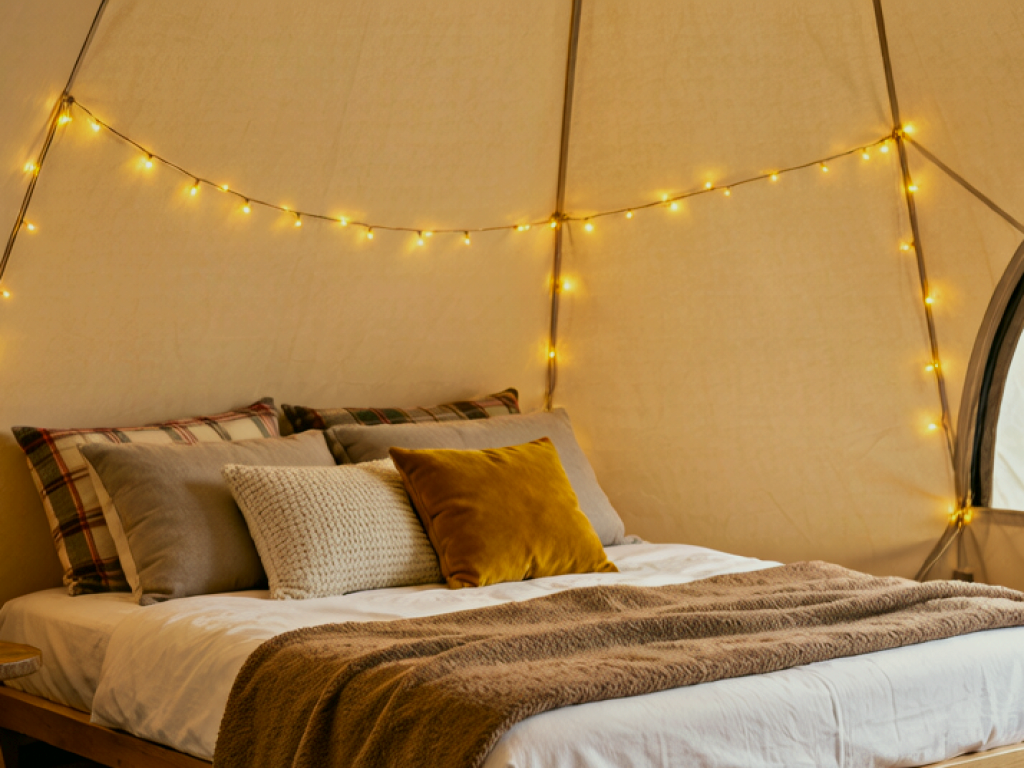 Romantic glamping getaway